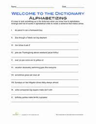 Is there a sentence where every letter of the alphabet is at the beginning of at least one word? Alphabetical Sentences Worksheet Education Com Sentences Dictionary Skills Alphabetical Order Worksheets