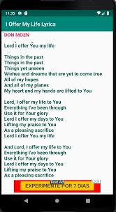 Listing added by the usera: I Offer My Life Lyrics For Android Apk Download