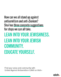 shaidavidai, the Columbia Business School professor who is presently barred  from campus, encourages everyone to lean into their Jewishness and to stand  up against hate.