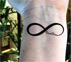 Custom Temporary Tattoos Infinity Tattoo Name Tattoo Fake Etsy
