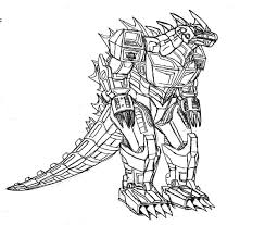 Insist on using crayons over watercolor, as the. Robot Godzilla Coloring Pages Color Luna
