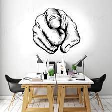 Here are some nice examples of how wall stickers could complete the look of any kids room decor. Pointing Fingers You Must Show Cool Wall Sticker Vinyl Office Decals Art Home Decor Accessories Interior Murals Wallpaper 4332 Wall Stickers Aliexpress