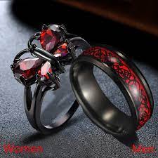 Maybe you would like to learn more about one of these? Elegant Women Butterfly Ring Ruby Ring And Titanium Steel Ring Men Couple Rings Promise Ring Surprised Jewelry Gift Wish