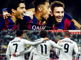 Image result for BARCELONA'S  TRIO VS MADRID'S  TRIO
