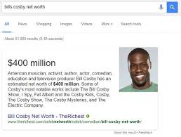 This post is often updated with new information on bill cosby's estimated income, salary and earnings. Kevin Hart To Google Please Stop Confusing Me With Bill Cosby