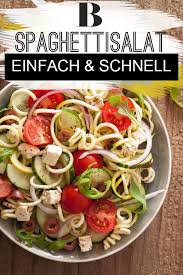 Spaghettisalat Einfach Und Schnell Rezept Spaghettisalat Rezept Spaghettisalat Salate Rezepte Einfach