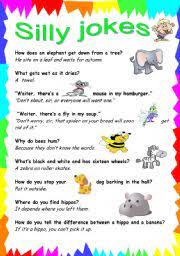 Your english teacher would be proud! Silly Jokes Esl Worksheet By Lu25