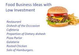 Food Business Ideas With Low Investment Food Business Ideas Food Business Ideas Small Food