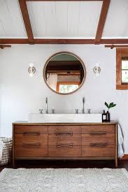 The bathroom occupies a large area that later turns into such a wealthy bathroom. Rustic Chic Modern Farmhouse Bathrooms