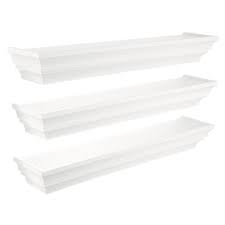 Shop Kieragrace Kg Madison Wall Shelf Set Of 3 White 24 Overstock 29774122