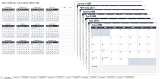 2021 monthly calendar template word, pdf & excel. Free Excel Calendar Templates