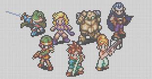 Choose from annie's wide range of counted cross stitch patterns to find a project perfect for your home décor, gift giving, or other creative use. Chrono Trigger Party Cross Stitch Kit Etsy Cross Stitch Chrono Trigger Geeky Cross Stitch