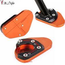 Cnc Motorcycle Accessories Aluminum Side Kickstand Stand Extension Plate Side Stand Enlarger For Ktm Duke 200 390 2013 2014 2015 Ktm Duke Ktm Duke 200 Ktm