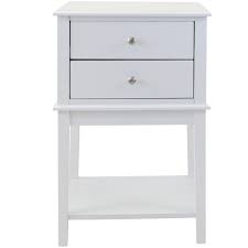 A clean expression that fits right in, in the bedroom or wherever you place it. In Home Furniture Style White Chloe 2 Drawer Bedside Table Temple Webster