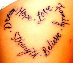 The placement of the heart symbol in the tattoo is also key. Tattoo Quotes About The Heart Quotesgram