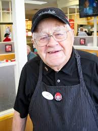 At 93, longtime worker stays in fast food business