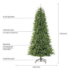 Get free shipping on qualified 7.5 ft unlit christmas trees or buy online pick up in store today in the holiday decorations department. Puleo Kensington 7 5ft Slim Fir Christmas Tree Christmas Trees Charlies