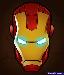 Then, draw the openings for the eyes and the mouth in the form of rectangles. Iron Man Mask 1 Iron Man Art Iron Man Painting Iron Man Drawing
