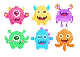 Cute Monsters Vector Choose From Thousands Of Free Vectors Clip Art Designs Icons And Illust Cute Monsters Drawings Cute Monster Illustration Cute Monsters