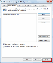 You can whitelist email addresses and make sure these emails are dropped in your inbox! How To Add A Sender To The Safe Senders List In Microsoft Outlook Webucator