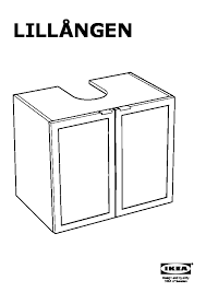 This is a detailed start to finish build from box to bathroom wall of two lillangen mirror cabinets placed side by side. Lillangen Washbasin Base Cabinet With 2 Door Aluminium Ikeapedia
