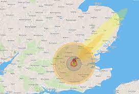 Leukemia is among the greatest of. Incredible Map Shows What Would Happen If A Nuclear Bomb Were To Hit London Mylondon