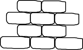 Black And White Bricks Clip Art Brick Wall Coloring Page Free Coloring Pages Brick Images Wall Clips Brick Wall