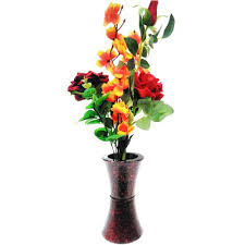 If you collect several different flowers, you get a bouquet. Red Plastic Vases Flower Vase With Flowers Shape Round Shaped Size Medium Id 21372655830