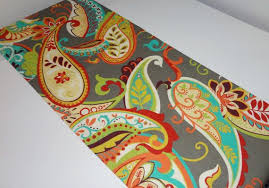 Covington Whimsy Mardi Gras Paisley Table Runner Table Top Runner Wedding Table Runner Grey Teal Orange With Images Paisley Table Runner Table Runners Wedding Table Runners