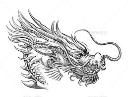Hand Drawn Chinese Dragon Head Dragon Head Tattoo Dragon Head Drawing Chinese Dragon Drawing