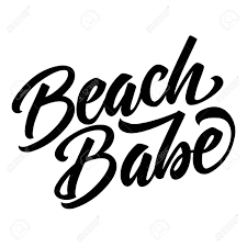 Beach Babe Lettering Quote Isolated On White Background Summer Royalty Free Cliparts Vectors And Stock Illustration Image 101187696