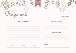 Make a recipe card in minutes with picmonkey's recipe card maker tools. Customize 310 Recipe Card Templates Postermywall