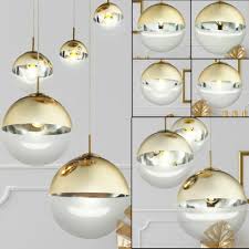 Gold Glas Leuchte Lampe Hänge Pendel Design Decken