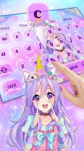 Galaxy Unicorn Rainbow Girl Keyboard For Android Apk Download