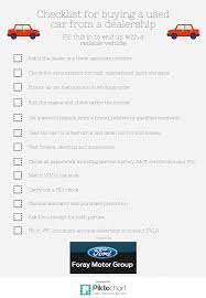 Buying A Used Car From A Dealership Foray Guide Enterprise Car Checklist Car Buying