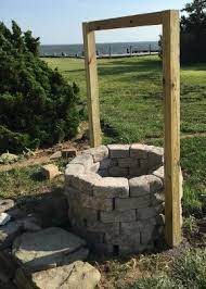Wishing well planter wooden home decor wood durable outdoor bucket flower garden. Looking To Build A Roofed Structure For A Faux Wishing Well Doityourself Com Community Forums