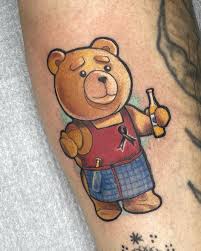 Some people can't help but feel young at heart and want to put their favorite cartoon characters on their bodies. The Top 41 Teddy Bear Tattoo Ideas 2021 Inspiration Guide