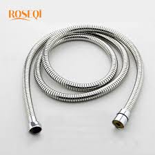 1 Pc Bathroom Replacement Shower Hose Flexible Stainless Steel Shower Head Connector Water Hoses Electroplating Tele Bathroom Fixtures Shower Hose Shower Heads