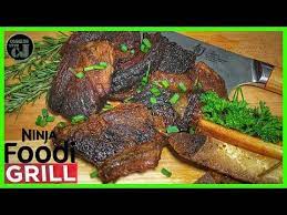 Ninja Foodi Grill Braised Beef Short Ribs Awesome Beef Short Rib Recipe Youtube Rib Recipes Ninja Cooking System Recipes Beef Short Ribs
