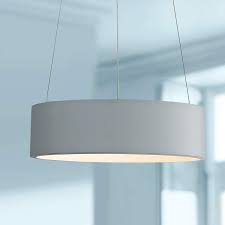 Radiant 15 Wide Gray Led Drum Pendant Light 69y91 Lamps Plus