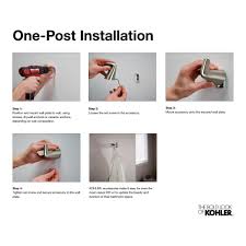 Premium metal construction ensures durability and reliability. Kohler Towel Ring Wall Mounted Alteo Bathroom Hand Towel Holder Polished Chrome Plumbing Fixtures Towel Racks