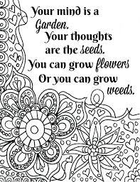 Inspirational bible verse coloring pages. Free Printable Flower Quote Coloring Pages