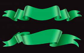 Green Ribbon Banners Ribbon Banner Green Ribbon Banner Vector