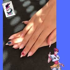 Hisoka Nails Edgy Nails Anime Nails Summer Acrylic Nails