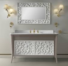 For a larger project, try one of the shabby chic bathrooms that repurposes an old table or dresser into a beautiful sink vanity. Chic Bathroom Vanities By Etrusca