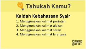 Semoga dapat dijadikan hal yang bermakna. Mengenal Ciri Ciri Syair