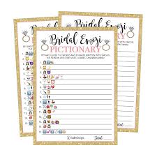 These freebies are a must see! Buy 25 Emoji Pictionary Bridal Shower Games Ideas Wedding Shower Bachelorette Or Engagement Party For Men And Women Couples Cute Funny Board Kit Bundle Set Coed Adult Game Cards For Bride To