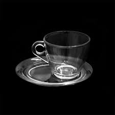 Tasse Et Sous Tasse Grand Modele Verre A Cafe Au Lait Personnalisable Existe En Tous Les Couleurs Alimentaire Incassable Haute Resi Glassware Tableware