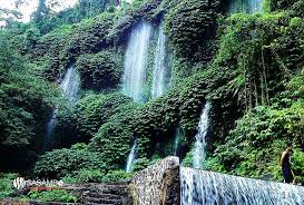 Air Terjun Benang Kelambu Lombok Wisata Lombok Sumbawa Pulau Lombok Indonesia Benang