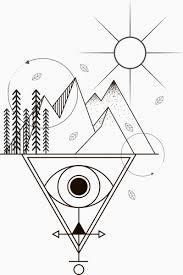 Tattoo Template Sun Mountain Eye Sketch Tribal Geometry Free Vector In Adobe Illustrator Ai Ai Format Encapsulated Postscript Eps Eps Format Format For Free Download 2 69mb